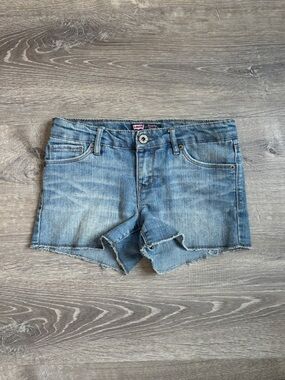 Levi's Light Blue Distressed Denim Cutoff Shorts